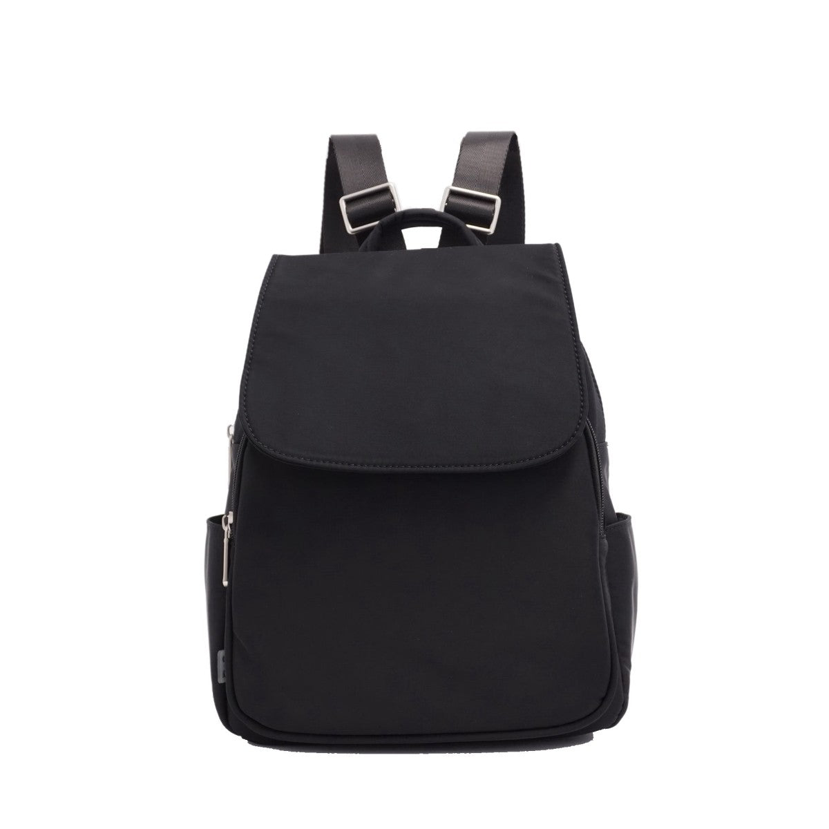 NYLON BACKPACK | LEENA-Bags & Wallets-S-Q-BLACK-Coriander
