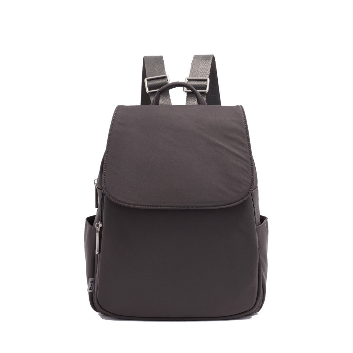 NYLON BACKPACK | LEENA-Bags & Wallets-S-Q-GREY-Coriander