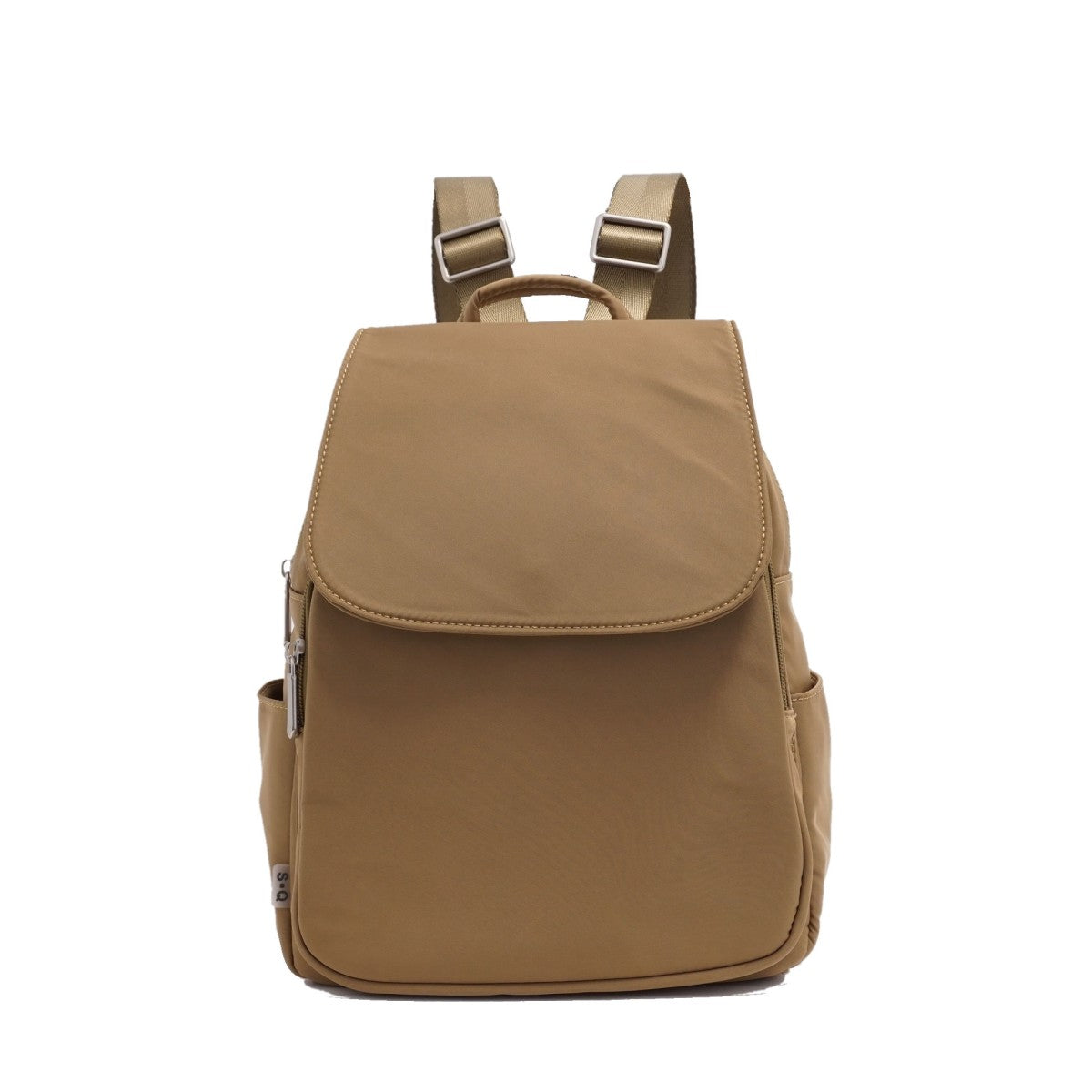 NYLON BACKPACK | LEENA-Bags & Wallets-S-Q-KHAKI-Coriander