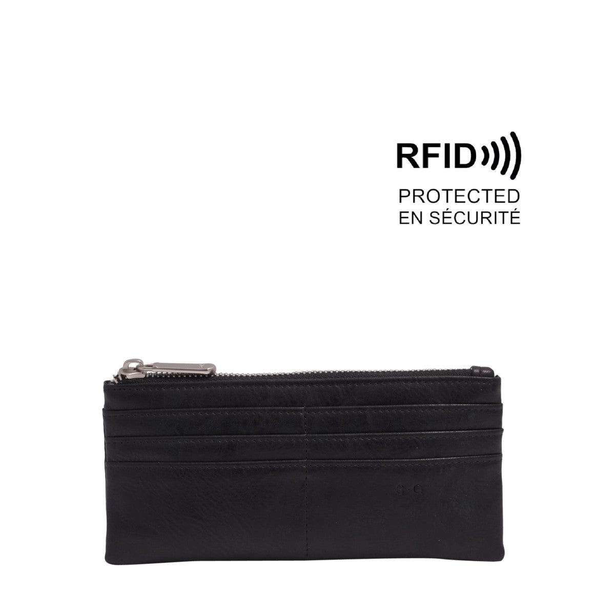 VEGAN WALLET | BRIELLA SLIM-Bags & Wallets-S-Q-BLACK-Coriander