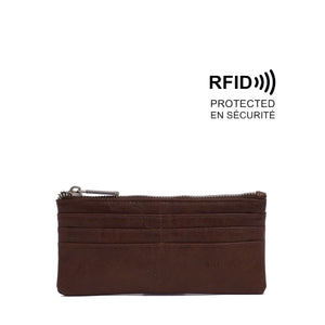 VEGAN WALLET | BRIELLA SLIM-Bags & Wallets-S-Q-BROWN-Coriander