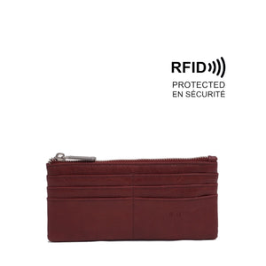 VEGAN WALLET | BRIELLA SLIM-Bags & Wallets-S-Q-BURGUNDY-Coriander