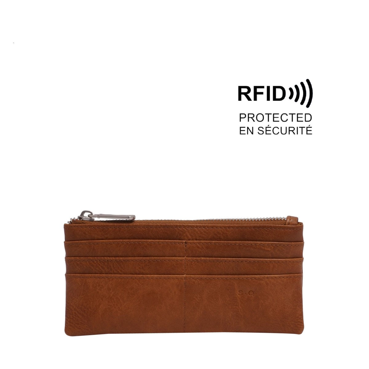 VEGAN WALLET | BRIELLA SLIM-Bags & Wallets-S-Q-CAMEL-Coriander
