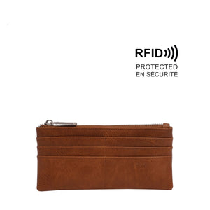 VEGAN WALLET | BRIELLA SLIM-Bags & Wallets-S-Q-CAMEL-Coriander