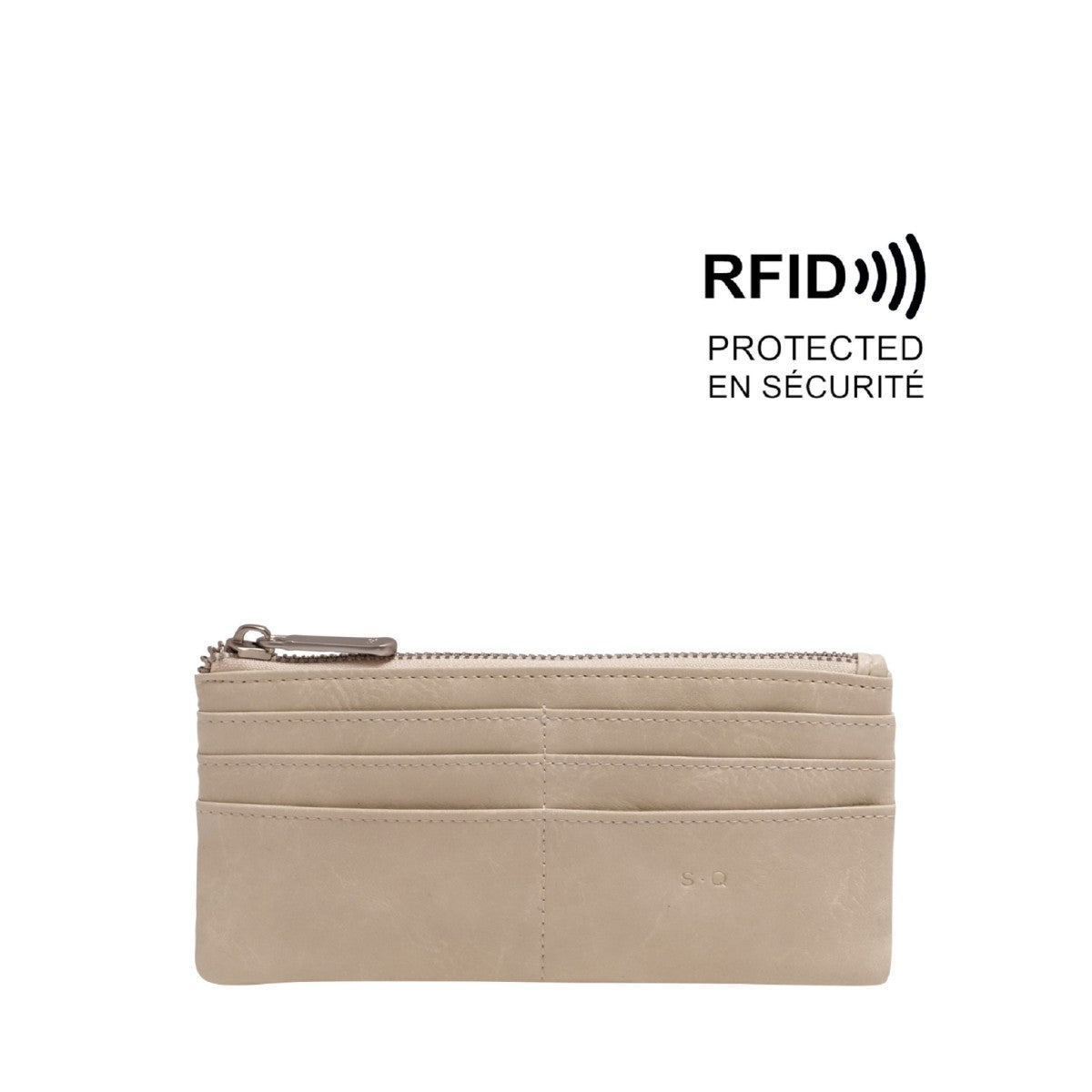 VEGAN WALLET | BRIELLA SLIM-Bags & Wallets-S-Q-CREAM-Coriander