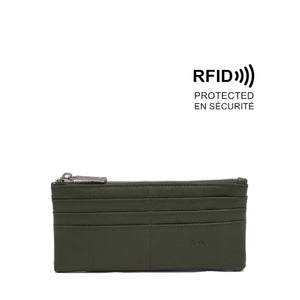 VEGAN WALLET | BRIELLA SLIM-Bags & Wallets-S-Q-GREEN-Coriander