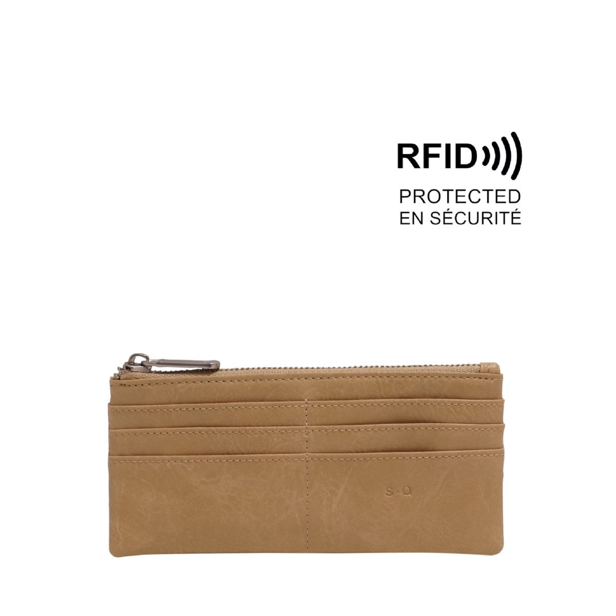 VEGAN WALLET | BRIELLA SLIM-Bags & Wallets-S-Q-LIGHT KHAKI-Coriander