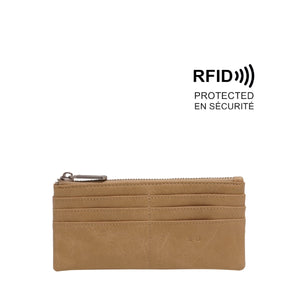 VEGAN WALLET | BRIELLA SLIM-Bags & Wallets-S-Q-LIGHT KHAKI-Coriander