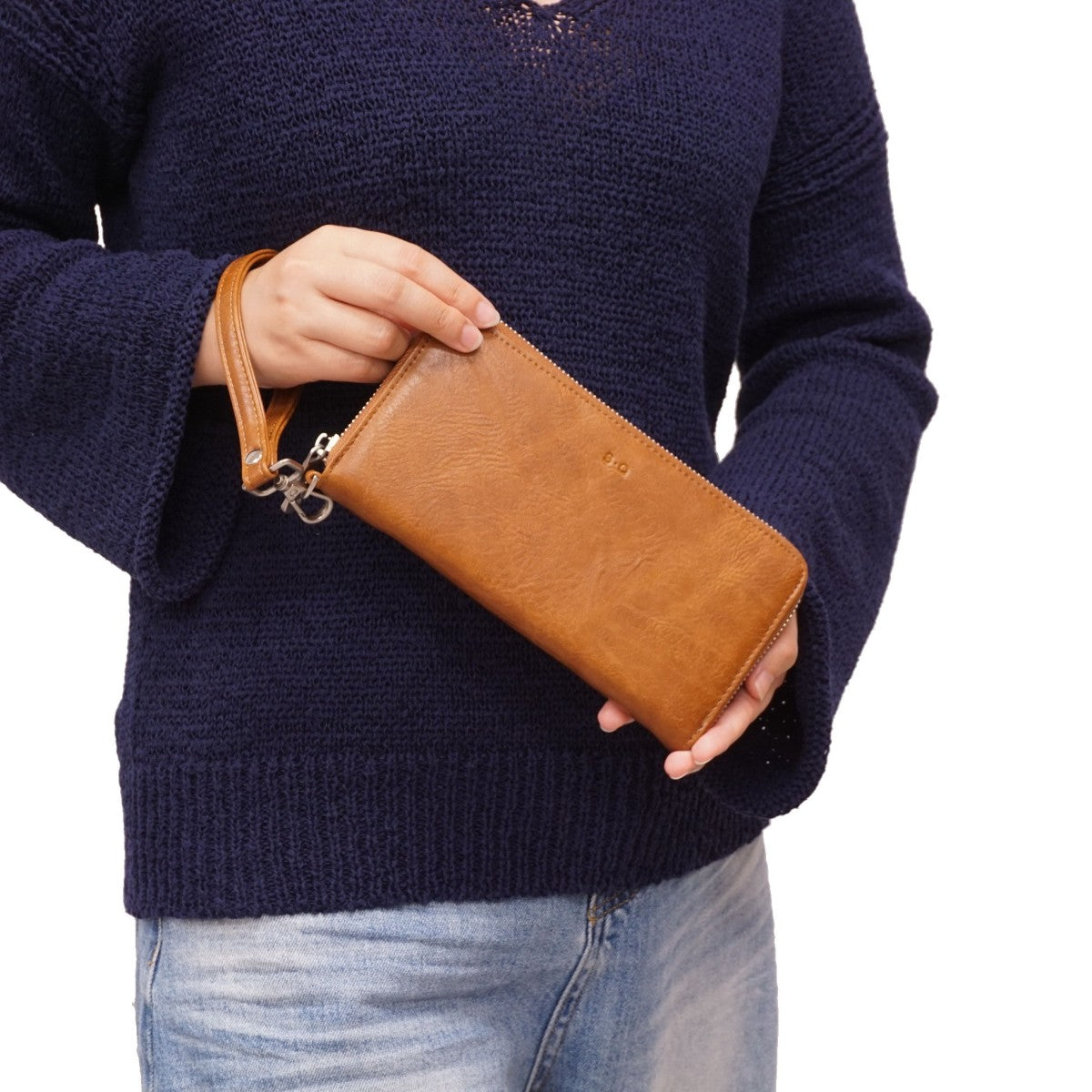 VEGAN WALLET | TREENA ZIP-AROUND-Bags & Wallets-S-Q-Coriander