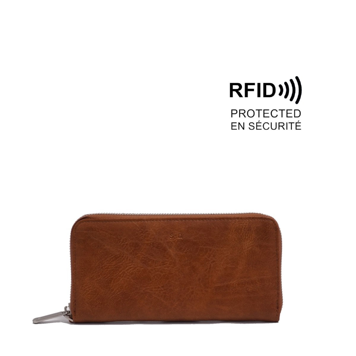 VEGAN WALLET | TREENA ZIP-AROUND-Bags & Wallets-S-Q-CAMEL-Coriander