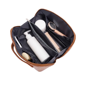 VEGAN TRAVEL TOILETRY CASE | GINETTE-Bags & Wallets-S-Q-Coriander