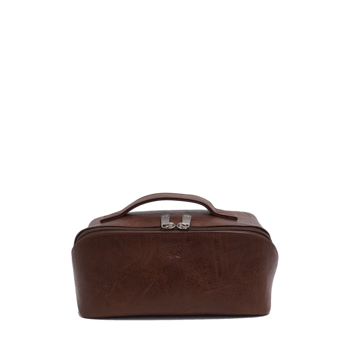 VEGAN TRAVEL TOILETRY CASE | GINETTE-Bags & Wallets-S-Q-BROWN-Coriander