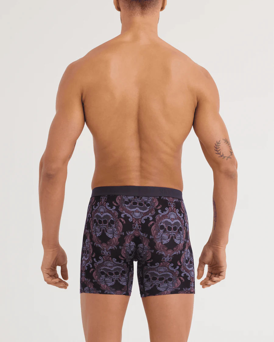 VIBE BOXER BRIEF | SKULL BROCADE-BLACK