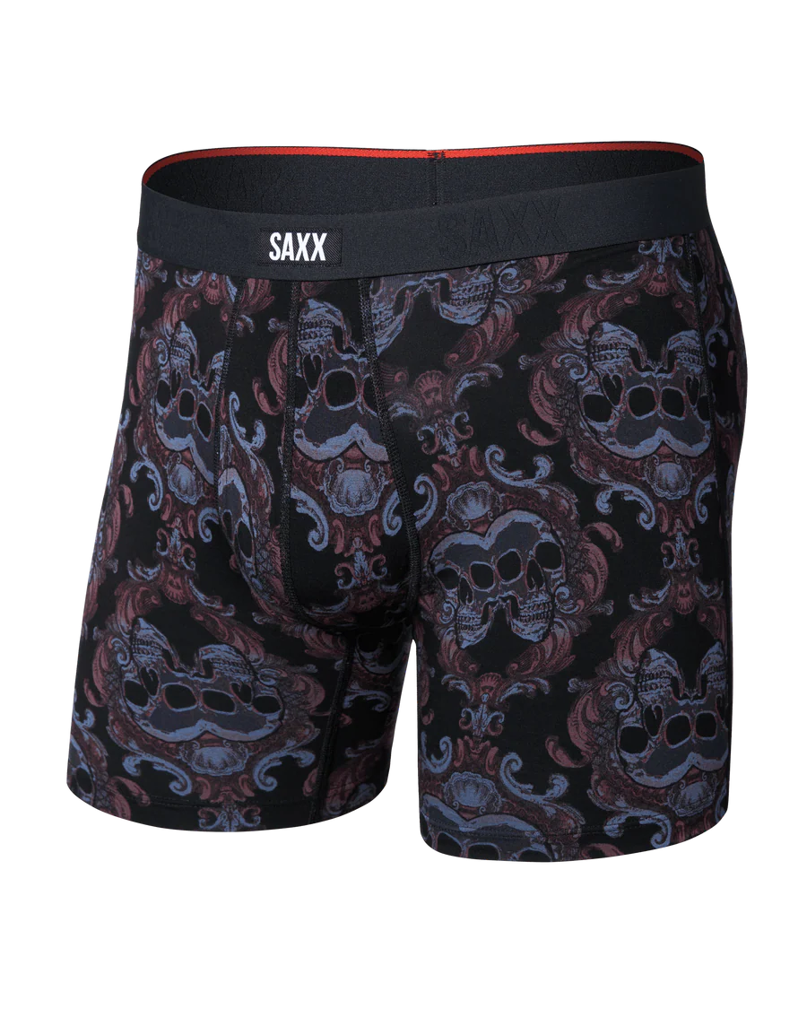 VIBE BOXER BRIEF | SKULL BROCADE-BLACK