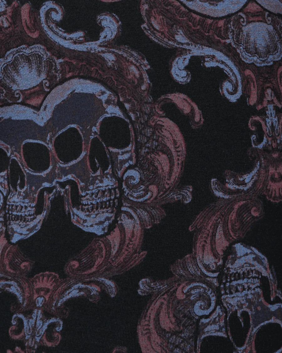 VIBE BOXER BRIEF | SKULL BROCADE-BLACK