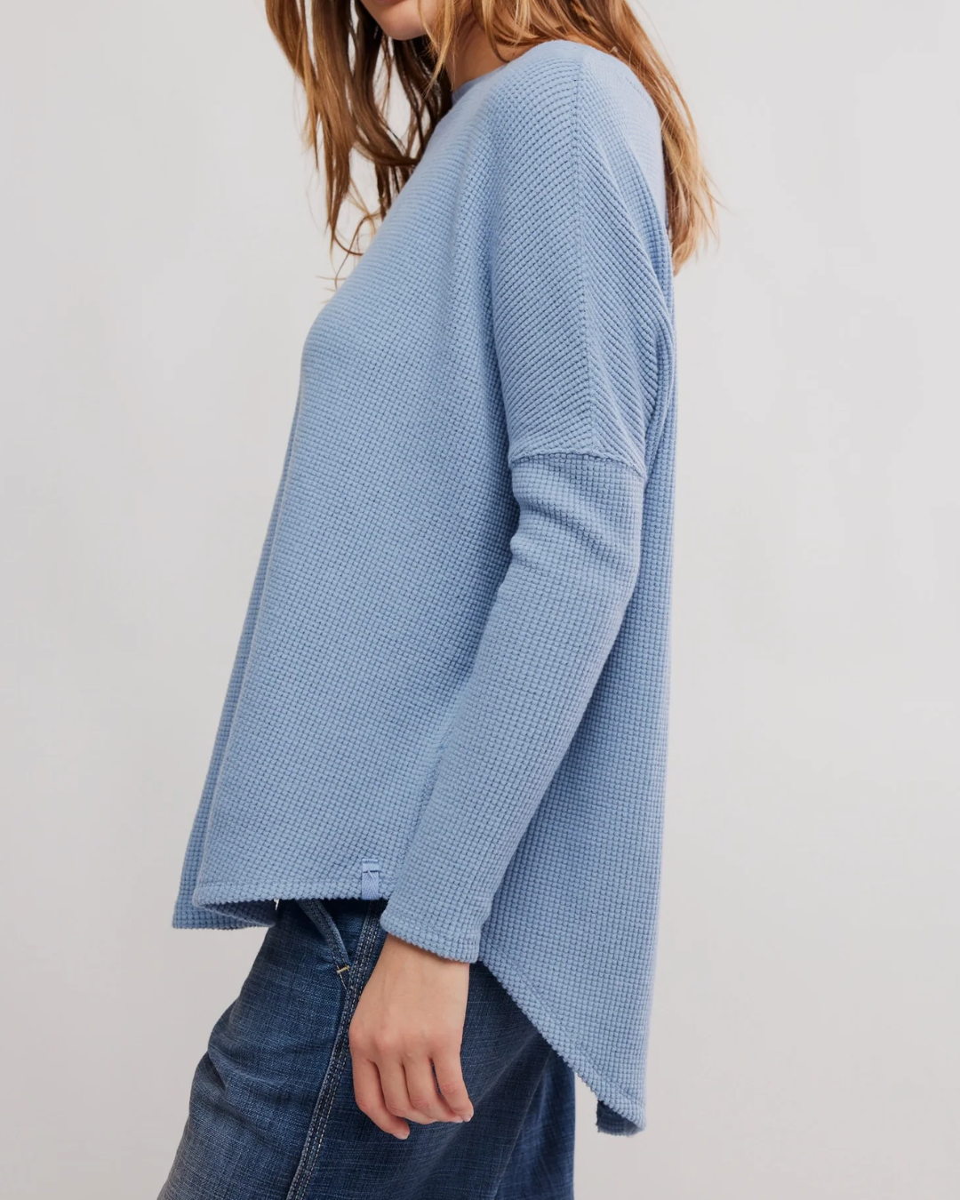 L/S THERMAL TOP | LATTE BLUES