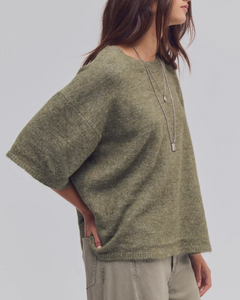 SWEATER TEE | MARGOT-Jackets & Sweaters-FREE PEOPLE-Coriander