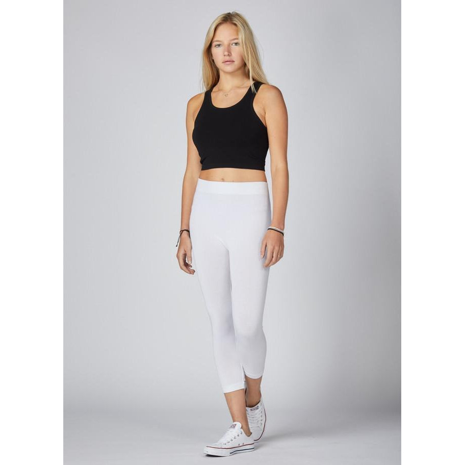 3/4 BAMBOO LEGGING-Basic-CEST MOI-ONE SIZE-White-Coriander