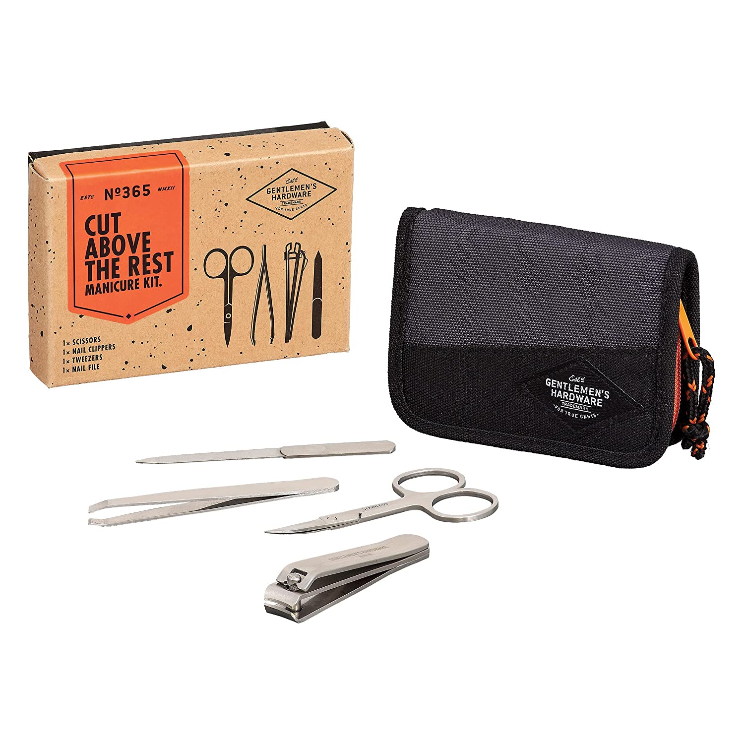 4 PIECE MANICURE KIT-Manicure Set-GENTLEMENS HARDWARE-Coriander