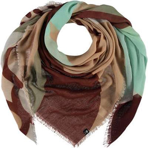 ABSTRACT SQUARE SCARF-Scarves & Wraps-V. FRAAS-GRAPE-Coriander