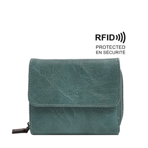 AMBER WALLET-Wallet-S-Q-TEAL-Coriander