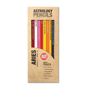 ASTROLOGY PENCIL SET-Pencil-WHISKEY RIVER SOAP CO.-AIRES-Coriander