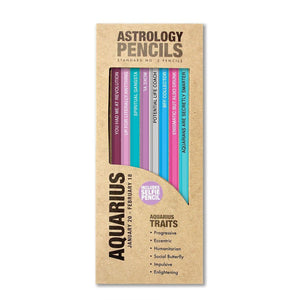 ASTROLOGY PENCIL SET-Pencil-WHISKEY RIVER SOAP CO.-AQUARIUS-Coriander