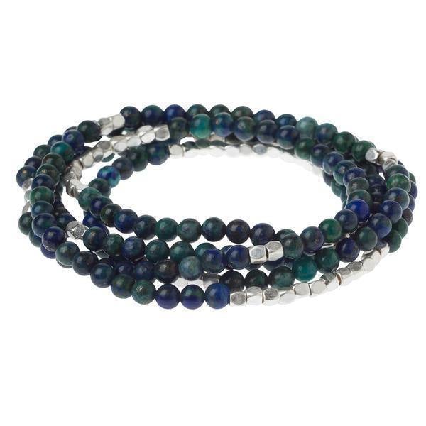 AZURITE STONE OF HEAVEN WRAP BRACELET-Bracelet-SCOUT-Coriander