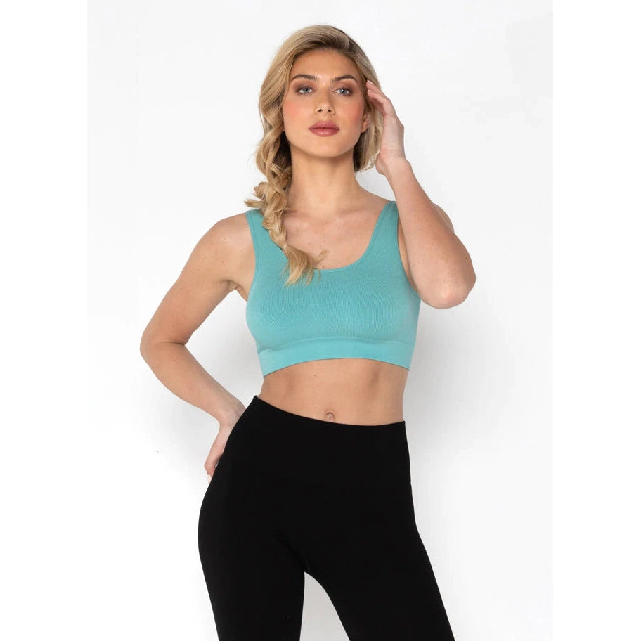 BAMBOO BRALETTE-Basic-CEST MOI-SMALL-MEDIUM-LAGOON-Coriander