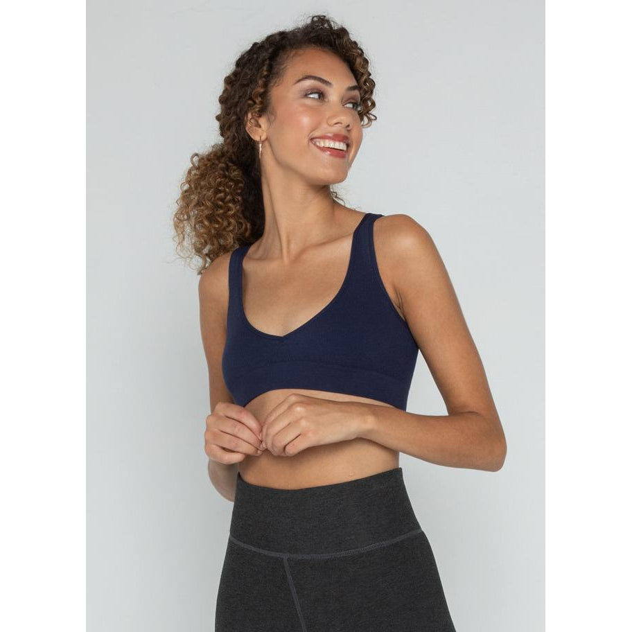 BAMBOO BRALETTE-Basic-CEST MOI-SMALL-MEDIUM-Navy-Coriander