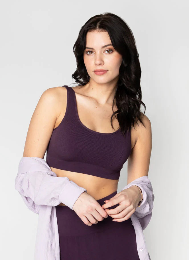 BAMBOO BRALETTE-Basic-CEST MOI-SMALL-MEDIUM-PLUM-Coriander