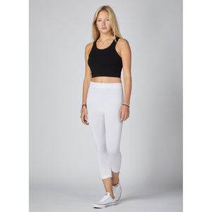 BAMBOO LEGGING | 3/4-Basic-CEST MOI-ONE SIZE-White-Coriander