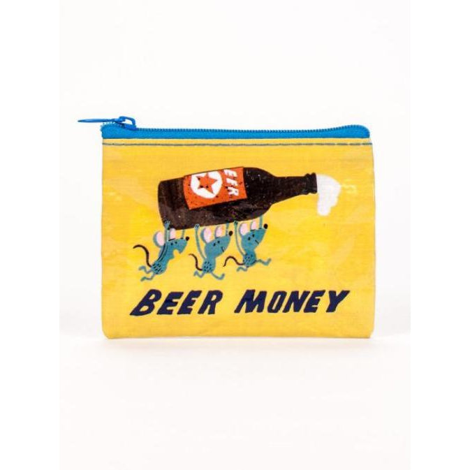 BEER MONEY COIN PURSE-coin purse-BLUE Q-Coriander