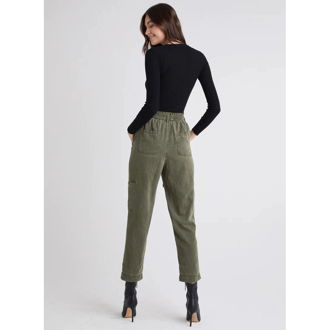 BIANCA HIGH-WAIST TROUSERS-Bottoms-BELLA DAHL-Coriander