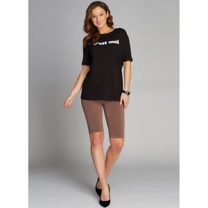 BIKE SHORTS-Basic-CEST MOI-ONE SIZE-MOCHA-Coriander