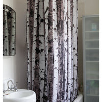 BIRCH SHOWER CURTAIN-Home-KIKKERLAND DESIGNS-Coriander