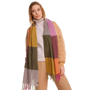 BOX CHECK OVERSIZED SCARF-Scarf-V. FRAAS-Coriander