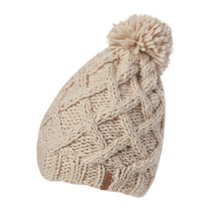 BURLEIGH BEANIE-Hat-KOORINGAL-OATMEAL-Coriander