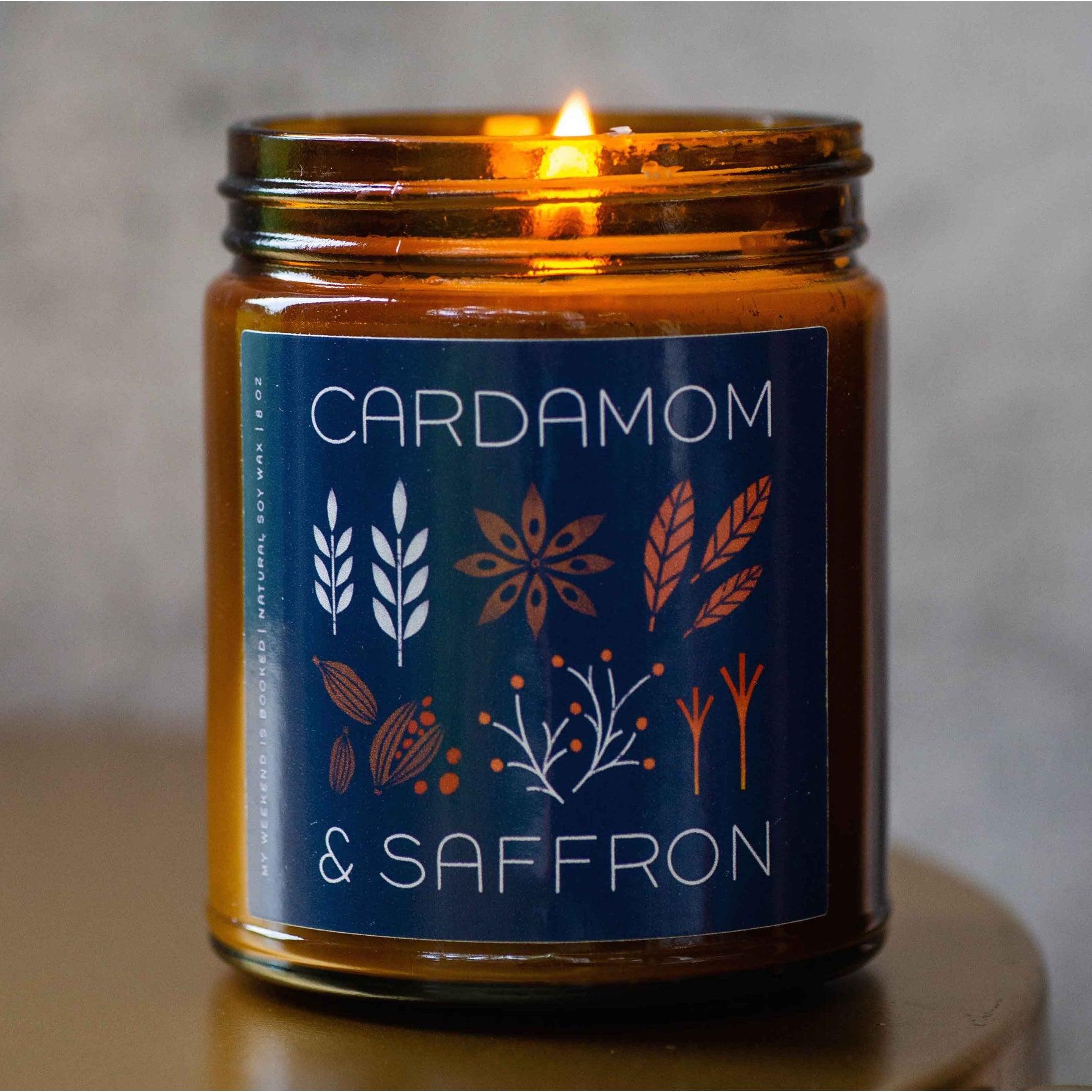 CARDAMOM & SAFFRON SOY CANDLE-Candle-MY WEEKEND IS BOOKED-Coriander