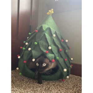 CHRISTMAS CAT CAVE-Holiday-MIDLEE-Coriander