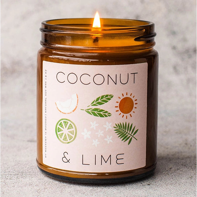 COCONUT & LIME- CANDLE-Candles-MY WEEKEND IS BOOKED-Coriander