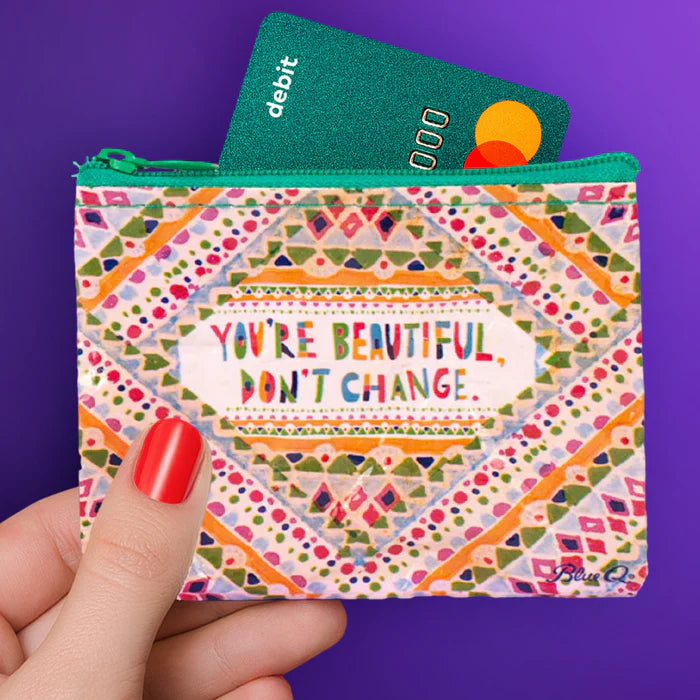 COIN PURSE | YOU'RE BEAUTIFUL-Bags & Wallets-BLUE Q-Coriander