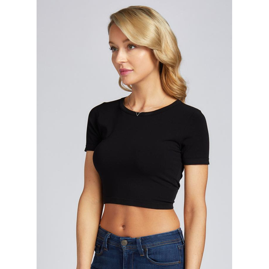 CROP TOP-Basic-CEST MOI-Coriander