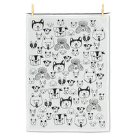 DOG FACES TEA TOWEL-Home Decor-ABBOTT-Coriander