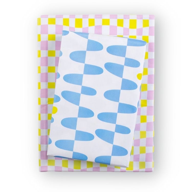 DOT WAVE WRAPPING PAPER-Books & Stationery-WRAPPILY-Coriander
