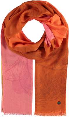 GARDEN BLOCK PRINT SCARF-Scarves & Wraps-V. FRAAS-WATERMELON-Coriander