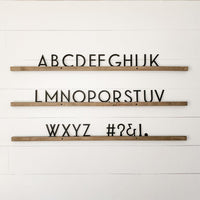 GATSBY LETTER BOARD FONT SET-Decor-LITTLE W STUDIO-Coriander