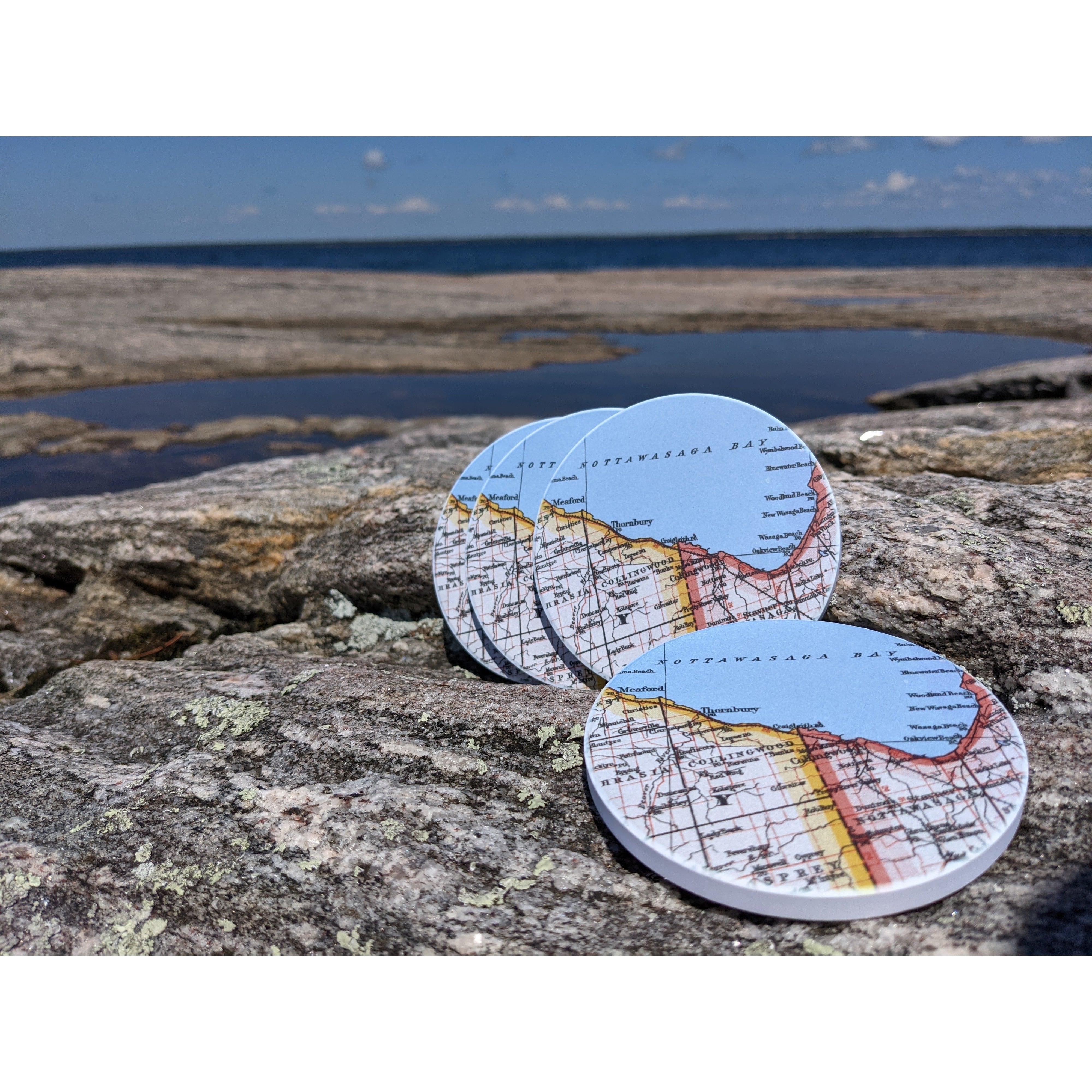 HOMETOWN COASTERS-Coasters-Giftologie-BLUE MOUNTAINS-Coriander