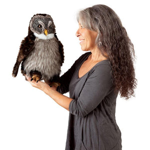 HOOTING OWL PUPPET-Kids-FOLKMANIS-Coriander