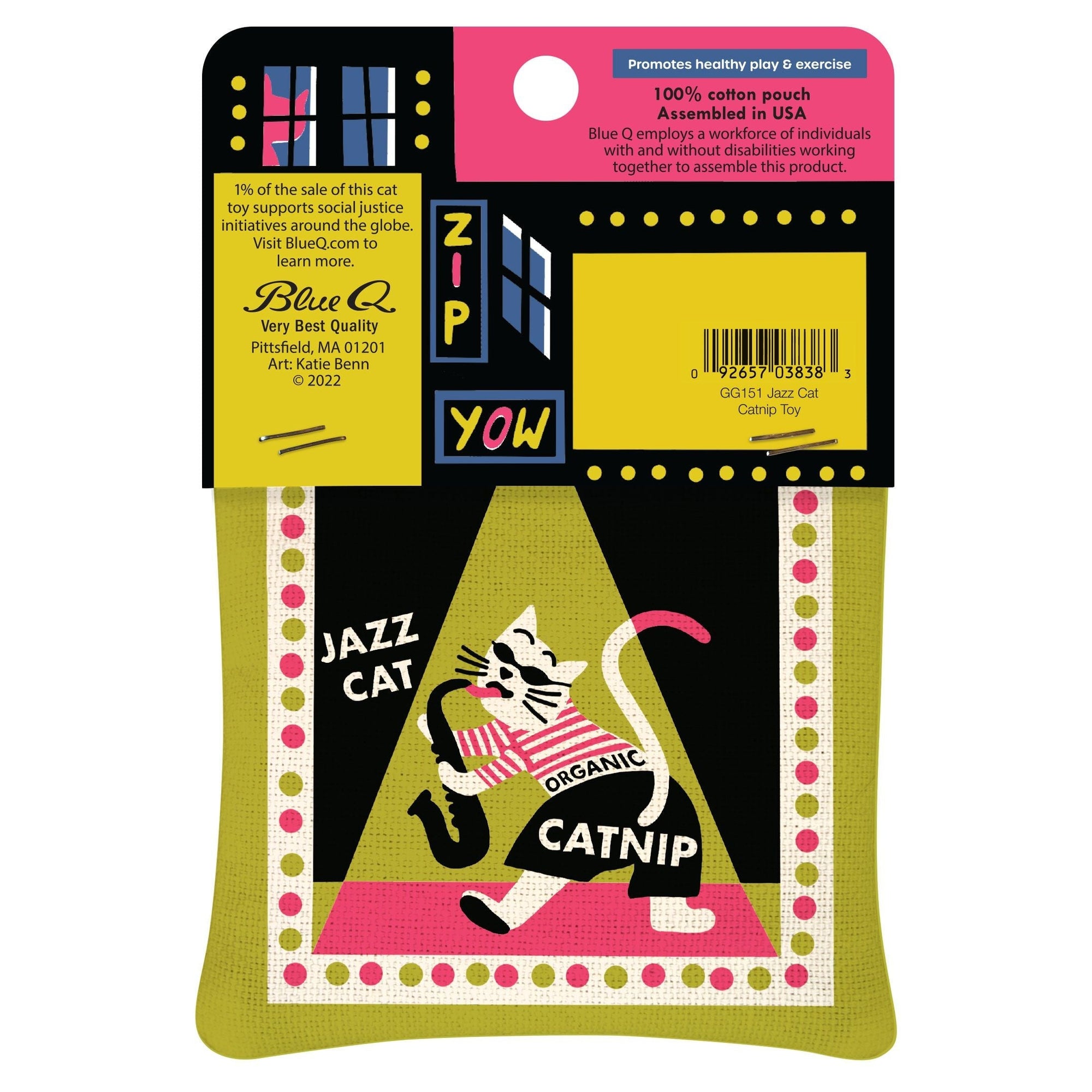 JAZZ CATNIP TOY-Cat Toy-BLUE Q-Coriander